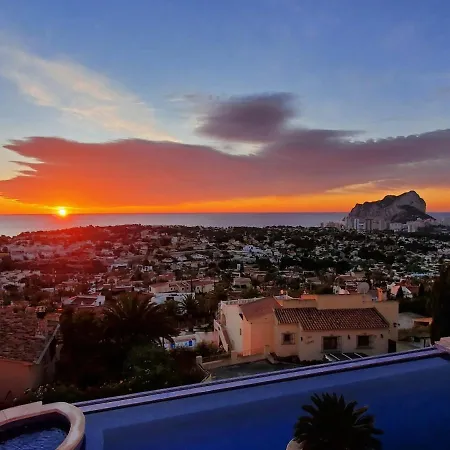 With Fantastic Sea View Pool 23x12 Jacuzzi * Calpe