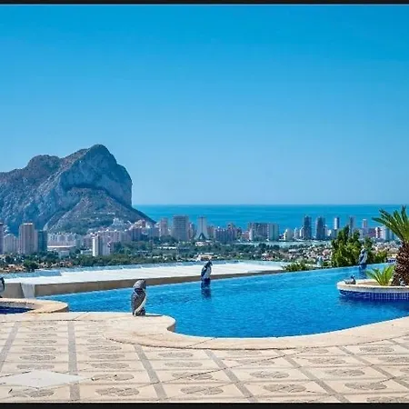 With Fantastic Sea View Pool 23x12 Jacuzzi Villa Calpe